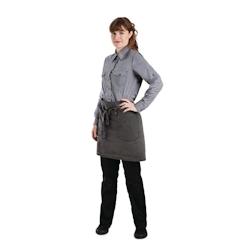 Tablier Serveur Court Chef Works Urban Dorset Antique Taupe - Chef Works - gris 0698142588502_0