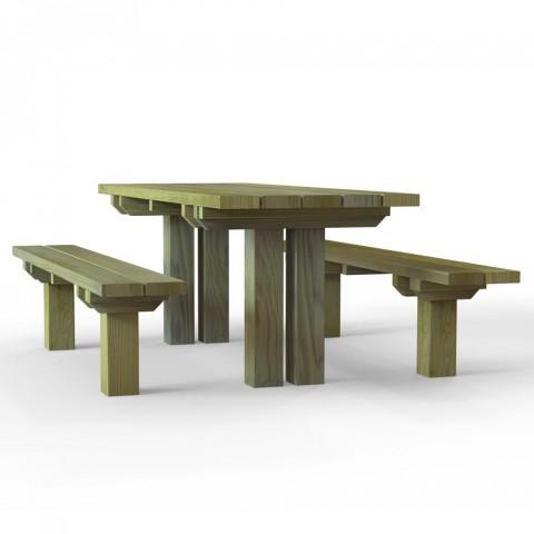 Table de pique-nique Océane ADR170 - AD Production - garantie 10 ans - en pin traité classe 4 ou châtaignier_0