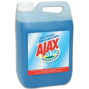 Ajax bidon 5 litres nettoyant vitres et surfaces modernes bleu 3en1 anti-traces, dégraissant, anti-goutte_0