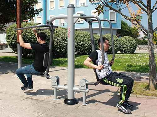 Ascenseur pour parcours sportif - Musculation du haut du corps - Acier peint - Norme EN 16630_0