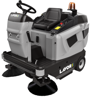 Balayeuse autoportée Lavorpro SWL R 1100 - moteur diesel Yanmar 4,92 kW - bac de récupération 115L_0