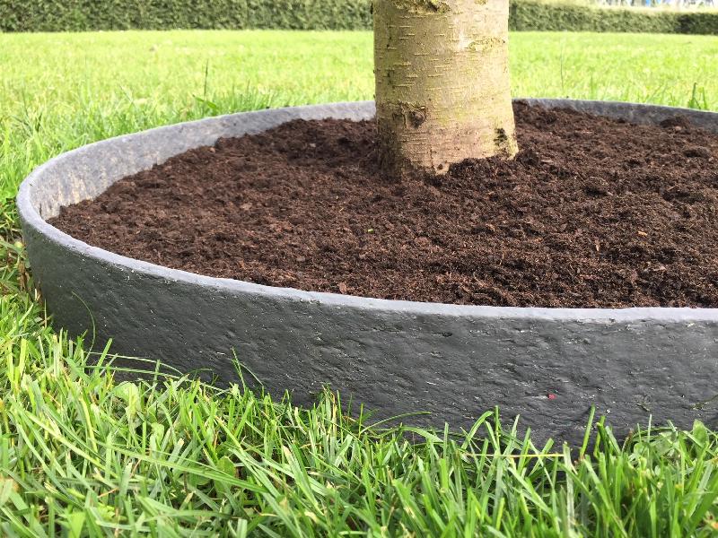 Bordure à gazon semi-rigide Ecolat - 25m, gris, 14cm de hauteur - 100% plastique recyclé_0