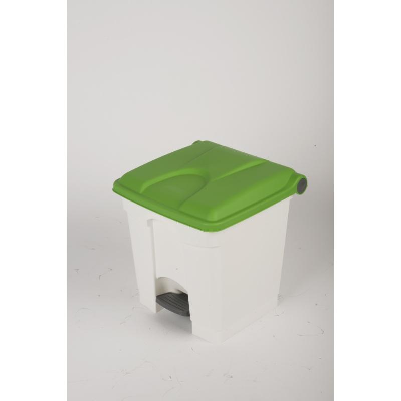 Container 30l blanc couvercle vert_0