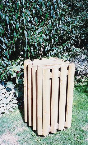 CORBEILLE D'EXTÉRIEUR EN BOIS 