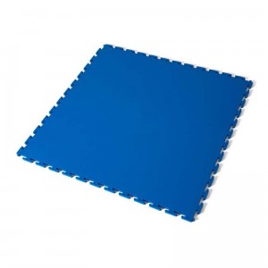 Dalle PVC lisse grainée bleu industrie - 7mm d'épaisseur - RAL 5019_0
