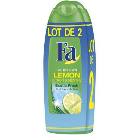 GEL DOUCHE FA CITRON MENTHE 2 X 250 ML