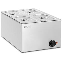 Helloshop26 - Bain-marie professionnel 640 watts 4 x GN 1/4 acier inoxydable argenté 14_0008303 - 3000221034188_0