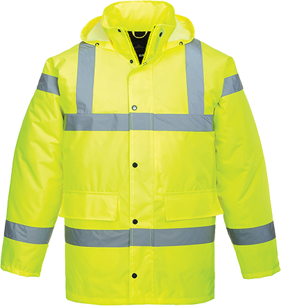 Parka haute visibilité jaune S460, 7XL - bandes réfléchissantes, imperméable, capuche détachable_0
