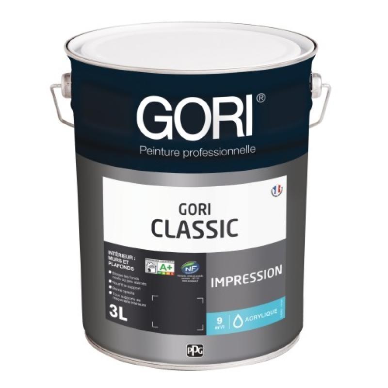 Peinture acrylique multisupports pour murs et plafonds GORI classic impression coloris blanc bidon de 15l_0