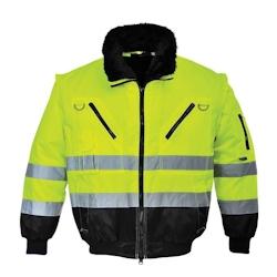 Portwest - Blouson de travail 3 en 1 PILOTE HV Jaune / Noir Taille 3XL - XXXL jaune textile 5036108284856_0