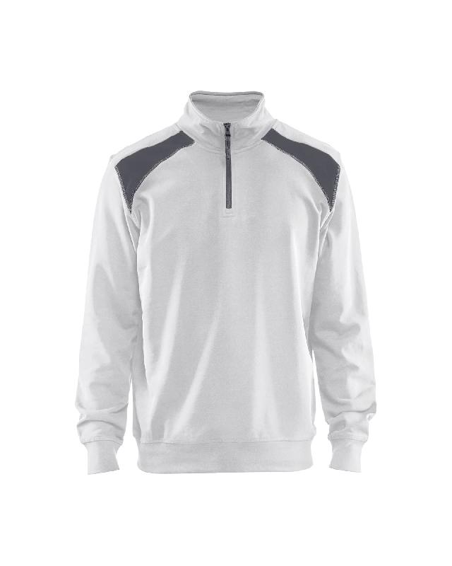 Sweat 3353 col camionneur bicolore pour peinture et industrie - Blaklader - 100% coton, 320 g/m²_0