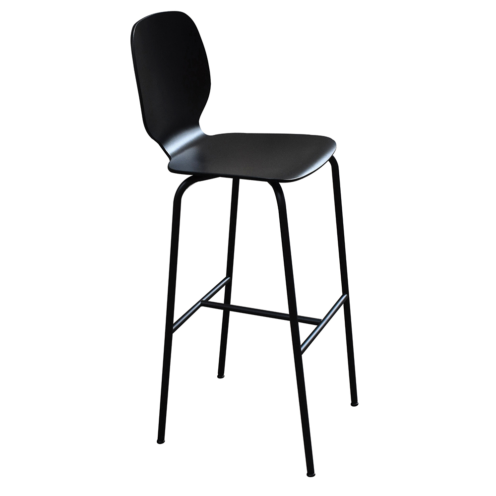 Tabourets de restaurant THD Marylin Low ST - Dimensions : hauteur totale 117cm, largeur 40cm, hauteur d'assise 80cm, profondeur 50cm_0