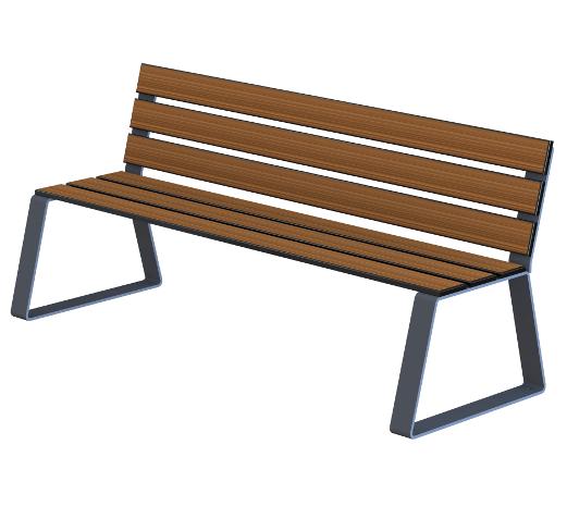 Banc public en bois buton industries bc 700_0