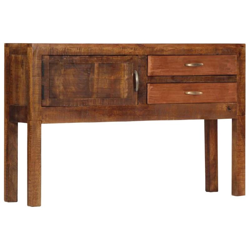 BUFFET BAHUT ARMOIRE CONSOLE MEUBLE DE RANGEMENT 118 CM BOIS DE MANGUIER MASSIF 4402275_0