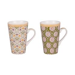 Coffret de 2 mugs Chester 46 cl -  Décoré Rond Porcelaine Table Passion 13x9 cm - multicolore porcelaine 3106232313226_0