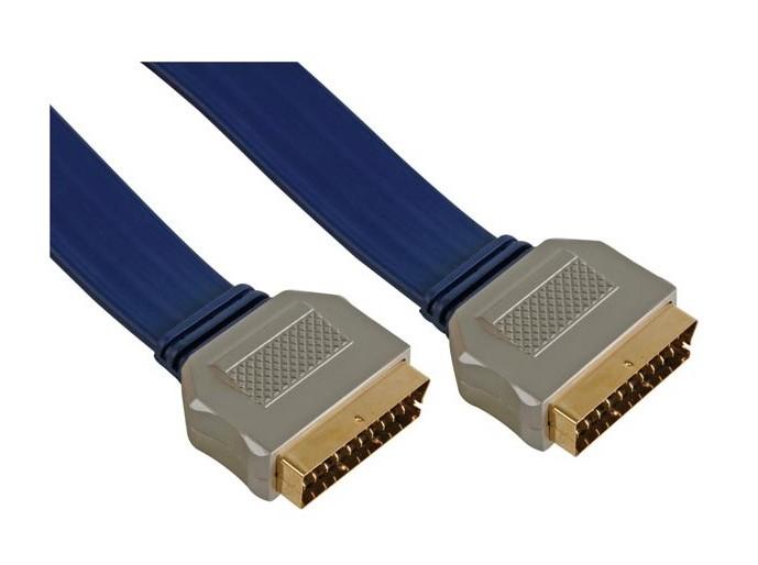 Cordon péritel 0m80 câble vidéo audio composite analogique scart