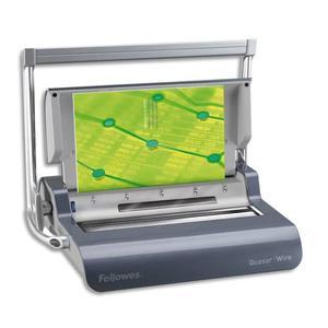 Fellowes Perforelieur Manuel Quasar Wire - Anneaux Métalliques - Capacité 130 Feuilles - Référence 5224101_0