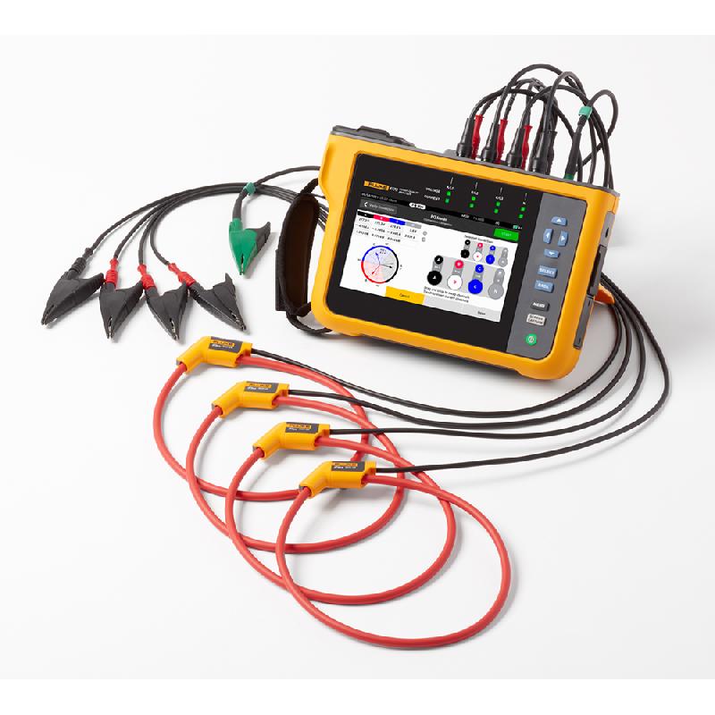 FLUKE-1775 | Analyseur de qualité du réseau électrique triphasé livré avec 4 sondes I17XX-FLEX15KIP_0