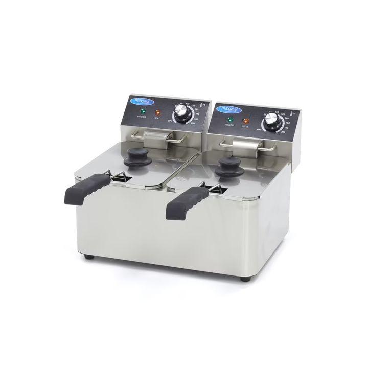 Friteuse PRO, ECO - 2 x 4 L - 2 paniers - jusqu'à 1,5 kg de frites_0