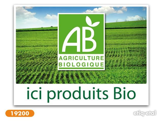 PANNEAU VENTE PRODUIT BIO - GRAND FORMAT