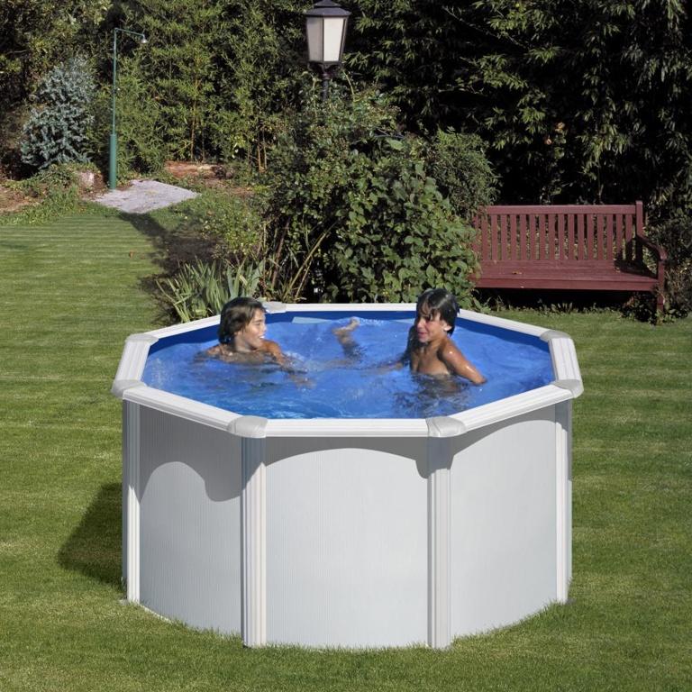 Piscine ronde acier Ø2,60m x H:1,22m - filtration à sable_0