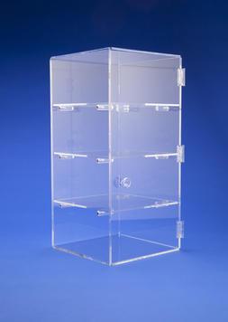 Présentoir pâtisseries Solida - vitrine en acrylique cristal avec 3 surfaces de pose - 250x530x250 mm_0