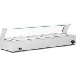 Royal Catering - Royal Catering RCBM_GN1/2_3 Bain-marie Chauffe-plat bain-marie Vitrine bain-marie professionnelle 2 000 W 4 x GN 1/2 Robinet De - 406_0