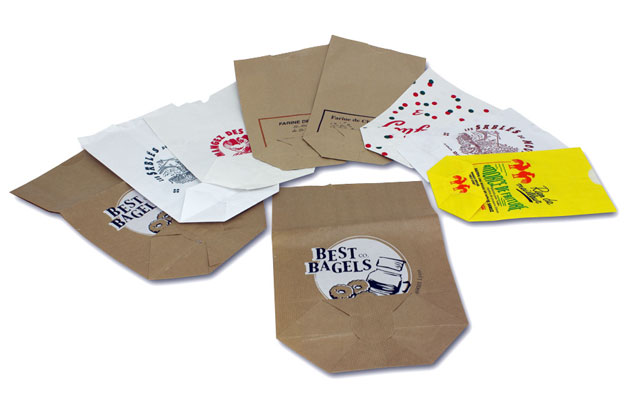 Sacs en papier écornés personnalisés - simples ou doublés - kraft blanc, ingraissable, écru, opaline ou cellulose cristallisé_0