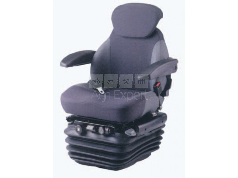 Siège Pneumatique Pour Tracteur/engin De Chantier - Suspension Réglable 50-130 Kg - Avec Compresseur 12V Et Accoudoirs