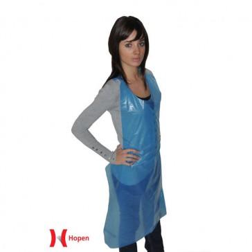 Tablier PE 25 microns éco extensible bleu 120x70 - 1 sachet de 100 unités - Kolmi Hopen_0