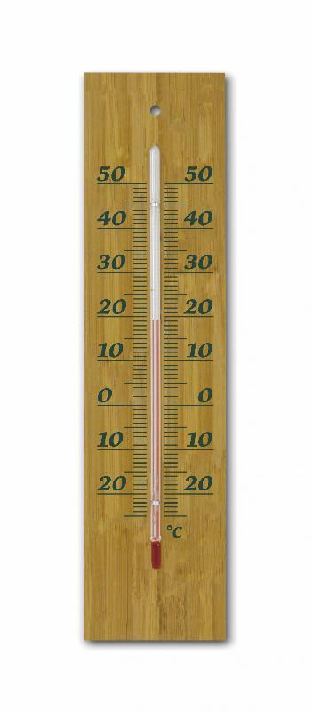 Thermomètre traditionnel intérieur/extérieur INOVALLEY AB200 - Bambou - Bois - À fixer_0