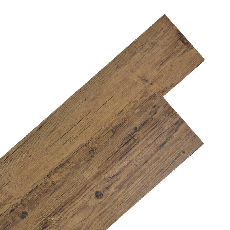Vidaxl planche de plancher pvc autoadhésif 5,02 m² 2 mm marron noyer 245170_0