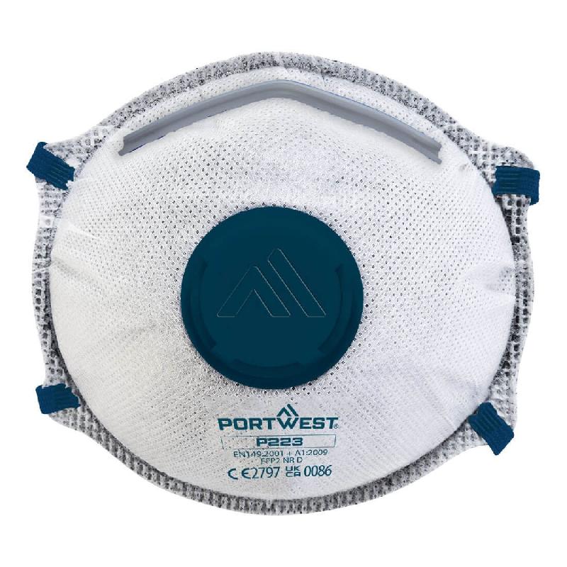 10 Masques CE de protection respiratoire FFP2 + valves charbon actif - MSKP2BC-IM01/VVC_0