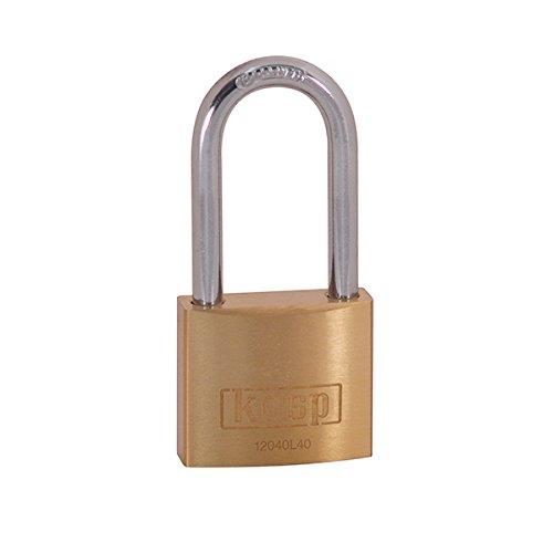 KASP K12040L40D Série 120 - Cadenas à clé en laiton, anse 40 mm, double ancrage_0