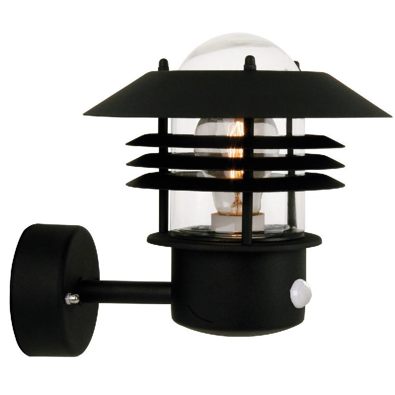 Applique murale luminaire VEJERS Up Sensor Métal Seaside noir H. 23 IP54 Nordlux-Extérieur - noir 5704924022227_0