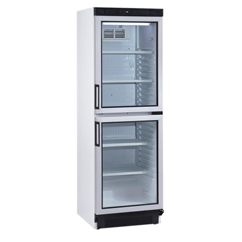 Armoire réfrigérée à boissons 2 portillons vitrés 372 L - Technitalia - Froid positif +1/+10°C_0