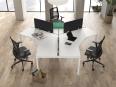Bureau bench 3 personnes KAROS - Baldi Srl_0