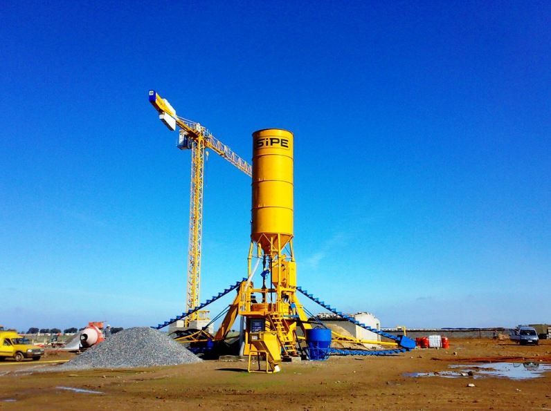 Centrale de malaxage à béton SIPE TORRE 1500 - 1m3 par gâchée - 25m3/h - 37kw - 4300kg_0