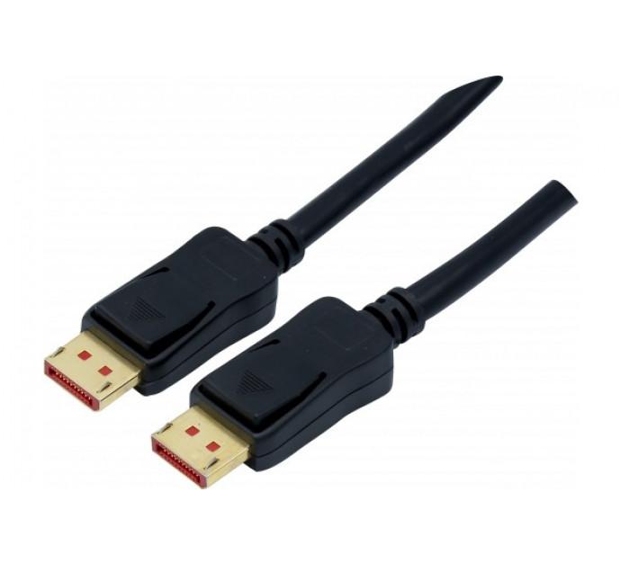 Cordon DisplayPort 1.4 - 5m - Débit 32.4 Gbits/s - Résolution jusqu'à 8K - Connecteurs plaqués or - Référence 128034_0