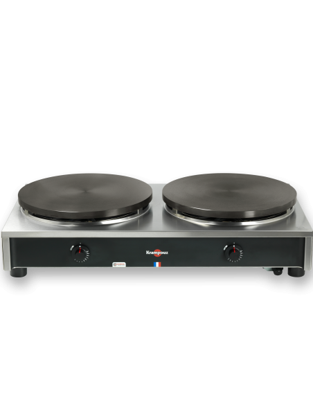 Crêpière gaz KRAMPOUZ 2 plaques diam. 40 cm - Référence : CRCH8MA-KR_0