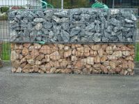 Gabion pré-rempli - Marbre corail ou vert Pyrénées - Décoration, jardin, mur de soutènement, muret et marche_0