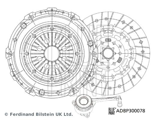 Kit d'embrayage Blue Print ADBP300078 - produit neuf et d'origine_0