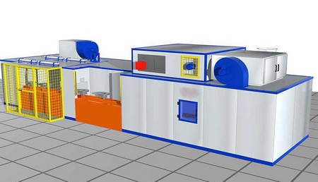 Ligne de peinture automatique - Cabine de peinture compacte pour petites pièces et séries_0