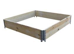 Rehausse palette en bois certifiée PEFC - 800x800 mm - pliable, personnalisable et résistante_0