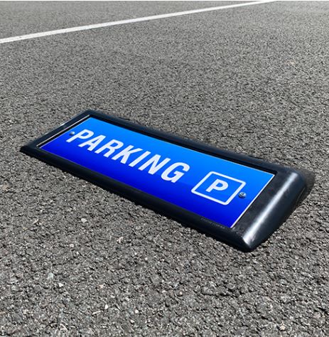 Support de communication au sol - arrêt minute - pour le places de parking - virages_0
