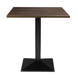 Table carrée Bolero Complete effet bois foncé 700mm - GAHW850_0
