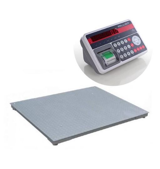 Tf-1515-tcp - Grande balance compteuse Milliot - portée max. 3t, plateau 1500x1500 mm, imprimante thermique_0