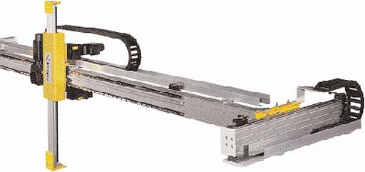 Rail de guidage linéaire en aluminium type ALE - entraînement par crémaillères ou courroies crantées - capacité 100 kg_0