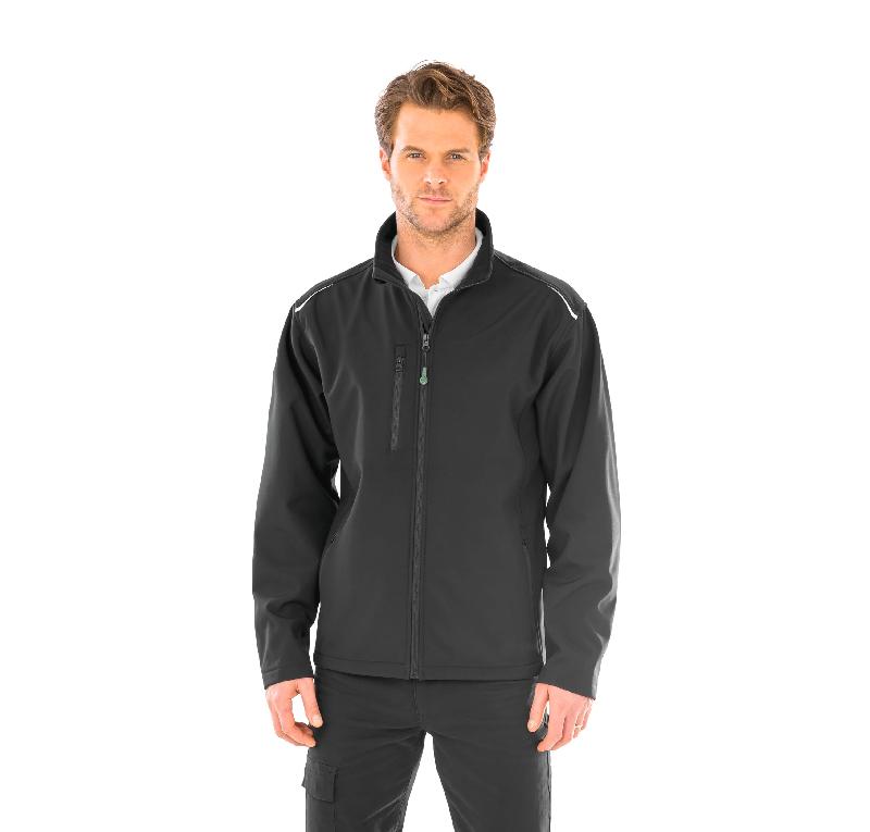 Veste softshell recyclée - polyester TOPGREEN - imperméable, respirante et coupe-vent - Réf: R900M_0