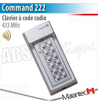 75167 - Clavier à code sans fil Marantec Command 222 - 433 MHz - Anti-vandale et compatible multi-opérateurs_0